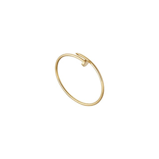 PULSERA CLAVO DELGADA DORADA