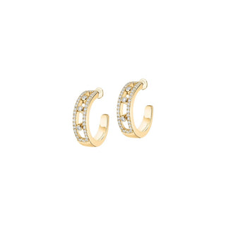 ARETES ARO MOVE PAVE DORADO
