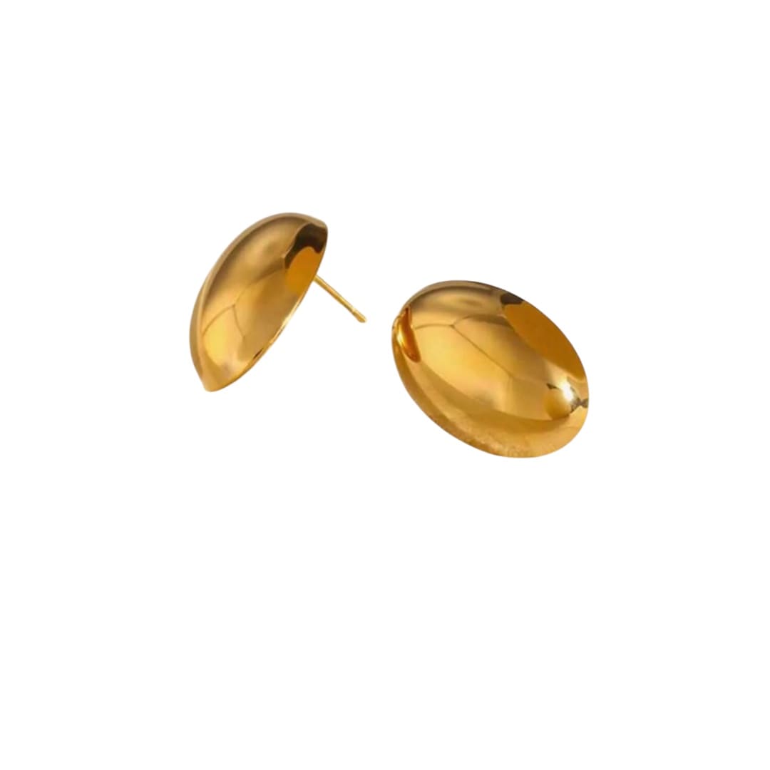 ARETES ÓVALO DORADOS