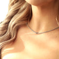 COLLAR NUDO PLATEADO
