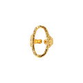 ANILLO ÓVALO DORADO