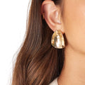 ARETES CÓNCAVOS DORADOS