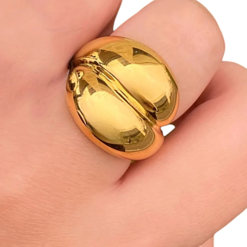 ANILLO CHUNKY DORADO
