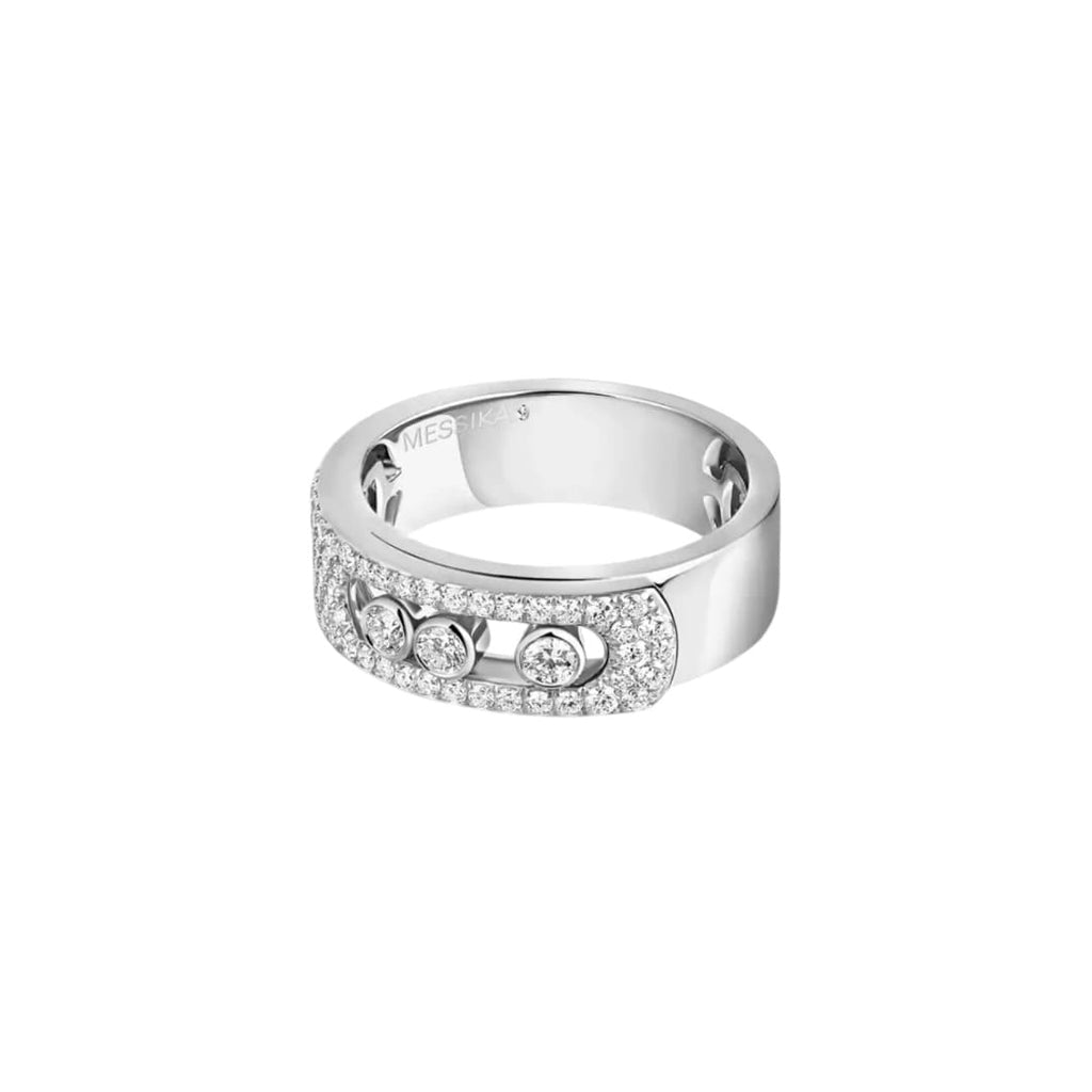 ANILLO MOVE NOA PAVE PLATEADO