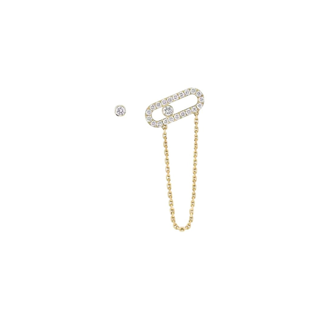 ARETES MOVE UNO PAVE DORADO