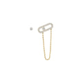 ARETES MOVE UNO PAVE DORADO