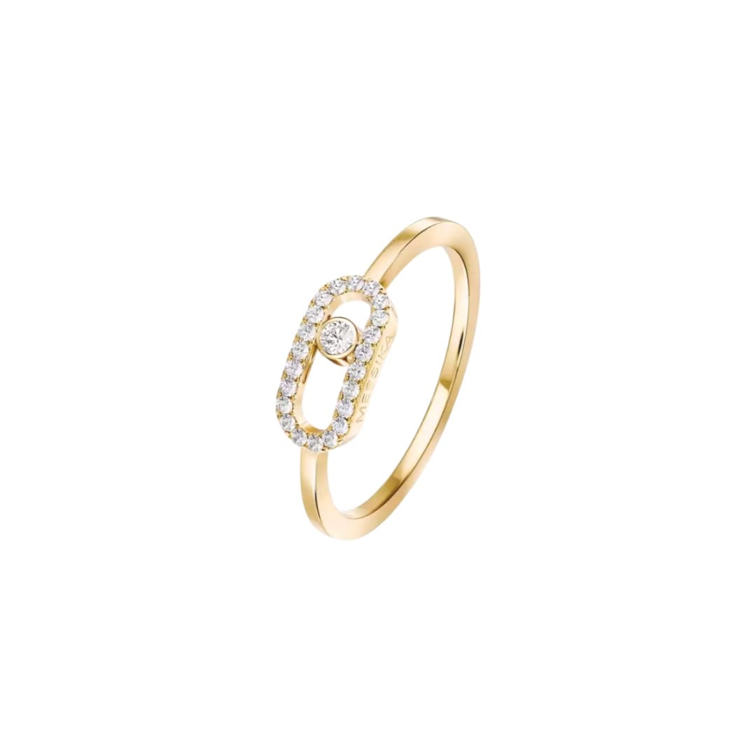 ANILLO MOVE UNO PAVE DORADO