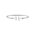 PULSERA T PLATEADA
