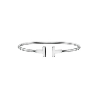 PULSERA T PLATEADA