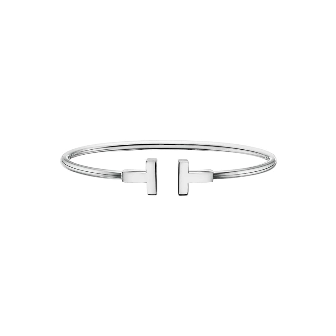 PULSERA T PLATEADA