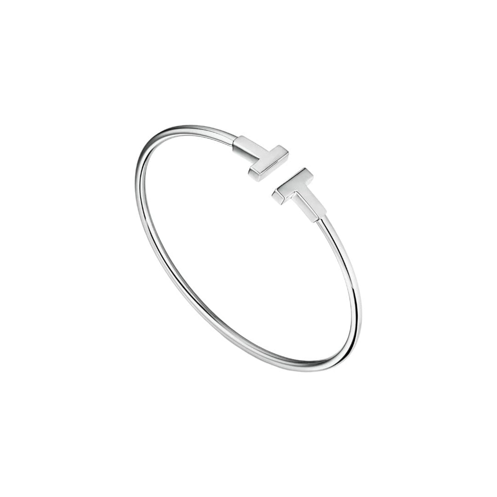 PULSERA T PLATEADA