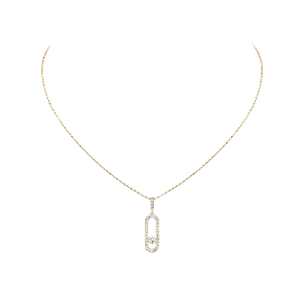 COLLAR MOVE UNO COLGANTE PAVE DORADO