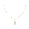 COLLAR MOVE UNO COLGANTE PAVE DORADO