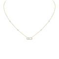 COLLAR MOVE UNO PAVE DORADO
