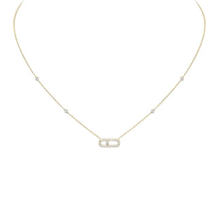 COLLAR MOVE UNO PAVE DORADO